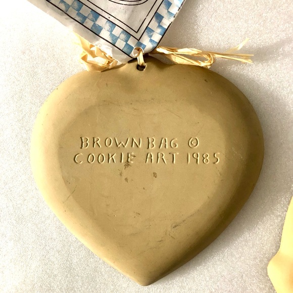 Brown Bag Cookie Art short bread molds,  heart shaped 1985 & 1990 Hill Design - Picture 4 of 6